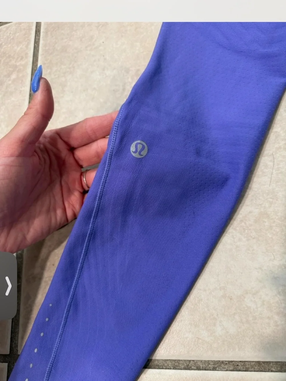 Lululemon size 4 Purple Senseknit High Rise Running Leggings 28”